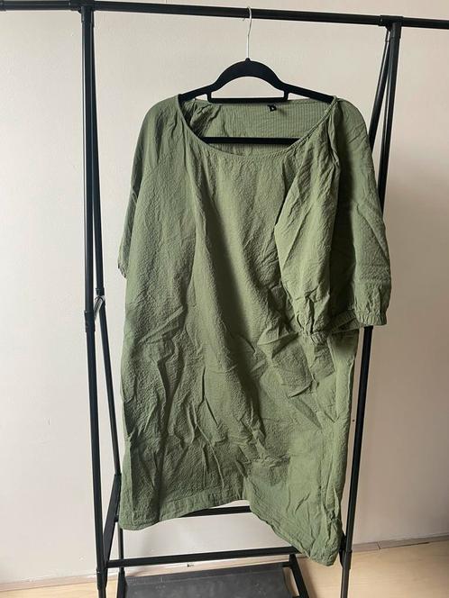 Hema jurk maat L, Kleding | Dames, Jurken, Zo goed als nieuw, Maat 42/44 (L), Groen, Knielengte, Verzenden