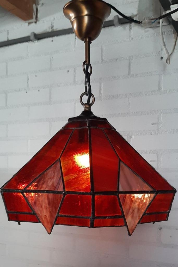 Tiffany Hanglamp, Huis en Inrichting, Lampen | Hanglampen, Minder dan 50 cm, Glas, Ophalen of Verzenden