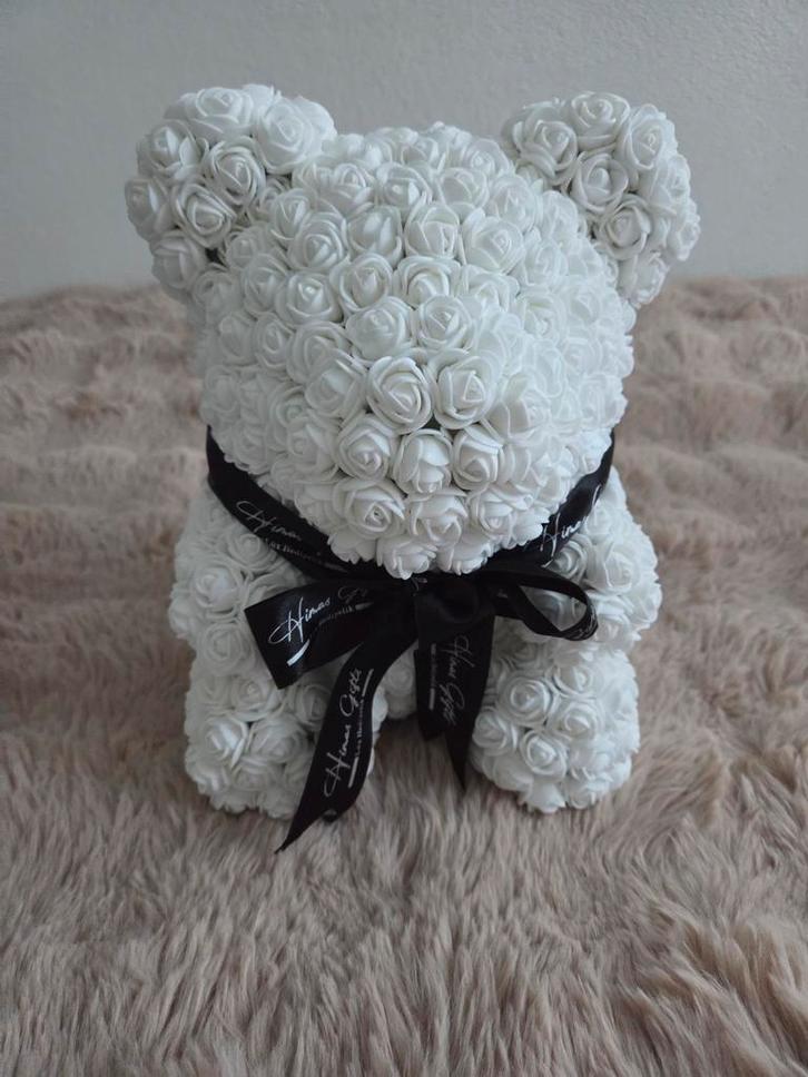 Rozenbeer 25 cm, Verzamelen, Beren en Cherished Teddies, Zo goed als nieuw, Ophalen of Verzenden