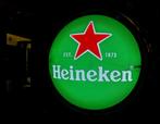 Heineken Bier dubbelzijdige lichtbak ø 51 cm (FH6007), Verzamelen, Biermerken, Reclamebord, Plaat of Schild, Heineken, Gebruikt