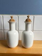 Arabia Arctica Olie Azijn fles set wit tafel eyecatcher, Keramiek, Overige typen, Ophalen of Verzenden, Zo goed als nieuw