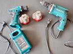Makita boormachine en Makita schroefmachine incl. 2 accu's, Ophalen, Boor- en Schroefmachine, Variabele snelheid, Gebruikt