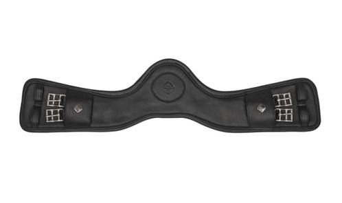 Zachte leren LeMieux Gel-Tek dressuursingel zwart 55tm75cm, Dieren en Toebehoren, Paarden en Pony's | Hoofdstellen en Tuigage