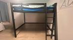 Ikea loft bed - in great condition, Zwart, Tweepersoons, Ophalen of Verzenden, Zo goed als nieuw
