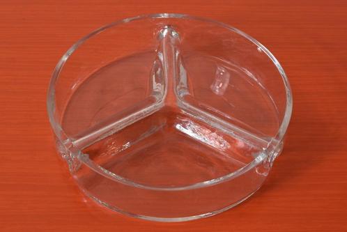 Retro vintage glazen sierobject / sierschaal / verdeelschaal, Antiek en Kunst, Antiek | Glas en Kristal, Ophalen of Verzenden