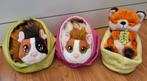 Nici knuffels in mandjes set van 3 cavia's & vos NIEUW!!, Ophalen of Verzenden, Nieuw, Overige typen