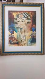 Schilderij Toetanchamon., 50 tot 75 cm, Ophalen of Verzenden, Zo goed als nieuw, 50 tot 75 cm