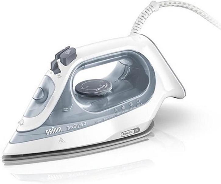 Braun TexStyle 3 SI 3054 GY - Stoomstrijkijzer - Grijs, Witgoed en Apparatuur, Strijkijzers en Strijkplanken, Refurbished, Ophalen of Verzenden