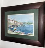 Grote Aquarel - Antonio HEREDERO - Haven Galicië, Ophalen