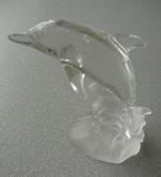 Beeldje van dolfijn van helder en gesatineerd kristal, Ophalen of Verzenden, Nieuw
