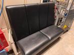 Leren eethoek / mancave bank, Ophalen of Verzenden, Zo goed als nieuw, 75 tot 100 cm