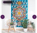 Nieuw Mandala Wandkleed Katoen Geometrisch 215x135cm, 100 tot 150 cm, Mandala, Rood, Ophalen of Verzenden