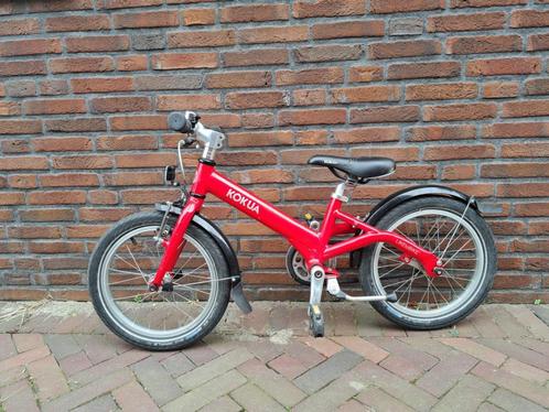 Stoere rode Kokua kinderfiets 16 inch -Vederlicht-, Fietsen en Brommers, Fietsen | Kinderfietsjes, Gebruikt, 16 tot 20 inch, Ophalen