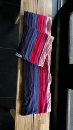 Mooie wollen college sjaal roze / blauw tinten, Ophalen of Verzenden, Zo goed als nieuw, Maat 46/48 (XL) of groter, Sjaal