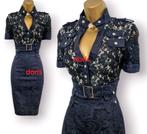 kant shirt jurk Karen Millen maat 14/42, Karen Millen, Zwart, Maat 42/44 (L), Ophalen of Verzenden