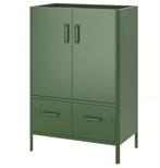 Ikea Idasen kast met deuren en lades, donkergroen, Huis en Inrichting, Ophalen of Verzenden, Zo goed als nieuw