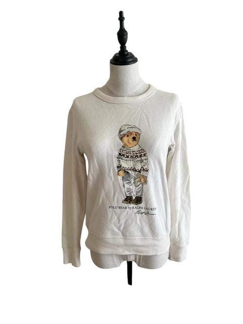 Polo Ralph Lauren Bear Trui maat XS, Kleding | Dames, Truien en Vesten, Gedragen, Maat 34 (XS) of kleiner, Wit, Verzenden