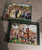 Falcon puzzels the wedding /in the summer meadow, Hobby en Vrije tijd, Denksport en Puzzels, Ophalen of Verzenden, 500 t/m 1500 stukjes
