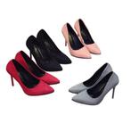 Dames hakken 002 (stiletto pumps vrouwen stoffen hoge), Verzenden, Nieuw, Overige kleuren, Pumps