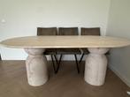 Beschikbaar travertin eettafel, Huis en Inrichting, Tafels | Eettafels, Zo goed als nieuw, 150 tot 200 cm, Rechthoekig, 50 tot 100 cm