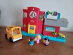 Little People school met schoolbus, Ophalen of Verzenden, Zo goed als nieuw, Speelset