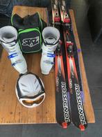 Ski uitrusting: ski’s/helm/bril/schoenen + tas en hoes, 160 tot 180 cm, Gebruikt, Skiën, Ski's