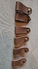 6 handgrepen bruin, Ophalen of Verzenden