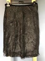 Feestelijke aparte zwarte rok met glans/glitter patroon, Kleding | Dames, Rokken, Maat 38/40 (M), Vanilia, Zwart, Ophalen of Verzenden