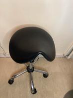 Zwarte zadelkruk - in hoogte verstelbaar, Ophalen, In hoogte verstelbaar, Gebruikt