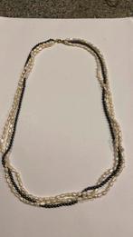 Ketting echte zoetwater parels en git 60 cm lang, Sieraden, Tassen en Uiterlijk, Antieke sieraden, Ophalen of Verzenden, Overige materialen