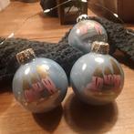 vintage handbeschilderde kerstballen, Diversen, Kerst, Ophalen of Verzenden, Gebruikt