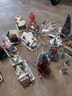 Kerstdorp huisjes en boompjes, Diversen, Kerst, Ophalen, Gebruikt