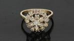Exclusieve 19 diamanten 1,60ct 14k gouden dames rozet ring, Sieraden, Tassen en Uiterlijk, Ringen, Voordeelsieraden, Ophalen of Verzenden