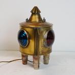 Vintage Scheepslantaarn Lamp, bakboord en stuurboord inéén., Antiek en Kunst, Ophalen of Verzenden
