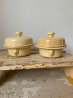 2 oude Franse paté potjes, Antiek en Kunst, Ophalen of Verzenden