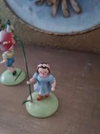 Oud bloemen kindje blauw jurkje KWO Ertsgebergte, Heikant 21 Kaatsheuvel, Gebruikt, Belle Vieille Brocante, Ophalen of Verzenden