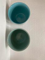 Scheurich keramiek bloempotten (2) jaren 80, Tuin en Terras, Bloempotten, Scheurich, Gebruikt, Duitsland, Rond