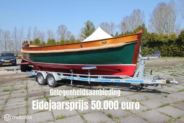 Exclusieve in perfecte staat, Open V.O.C. Sloep L 8.30, Watersport en Boten, Sloepen, Gebruikt, 10 tot 30 pk, 6 meter of meer