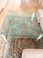 2 Lourens Fisher Aqua (Double) glazen tafels, Ophalen, 50 tot 100 cm, Zo goed als nieuw, Minder dan 50 cm