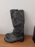 Hoge grijze dameslaarzen maat 41, Kleding | Dames, Schoenen, Ophalen of Verzenden, Zo goed als nieuw, Grijs, Hoge laarzen
