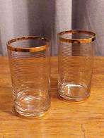2X Baccarat verguld glas, 7 X 7 X 13.5 cm, Zo goed als nieuw, Baccarat, Baccarat, Baccarat