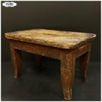 Oud houten voetenbankje, Ophalen of Verzenden