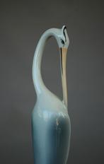 Stilistische Zilver ​Reiger van Hollohaza Porselein fabriek., Ophalen of Verzenden