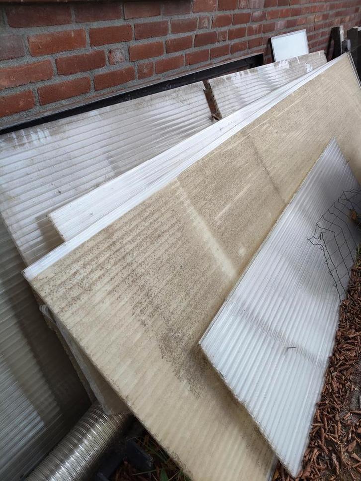Polycarbonaat platen - 16mm- 300/350cm, Doe-het-zelf en Verbouw, Platen en Panelen, Gebruikt, Overige materialen, Minder dan 20 mm