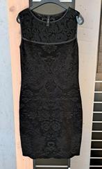 MarcCain zwarte glitterjurk met kanten details (N4) 40 50298, Maat 38/40 (M), MarcCain, ., Zwart