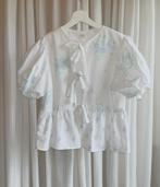 Blouse met striksluiting, Maat 38/40 (M), Blauw, Nieuw, Ophalen of Verzenden