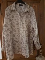 Mooie beige blouse met taupe details, Yesta (44/46/XXL), Yesta, Verzenden, Zo goed als nieuw, Beige