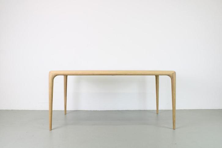 Artisan Latus tafel, Eiken-witpigment, 160 x 90 cm, Huis en Inrichting, Tafels | Eettafels, Nieuw, 50 tot 100 cm, 150 tot 200 cm