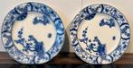 2 Petrus Regout 1890 Nankin blauw wit ontbijt borden, Ophalen of Verzenden