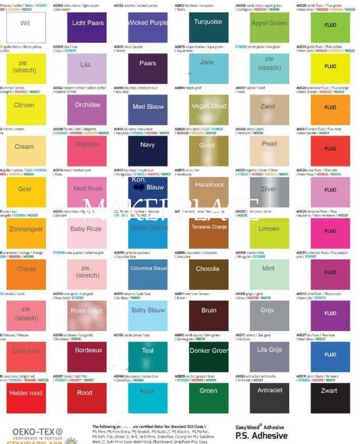 Textielfolie t-shirts Flex Iron On Snijplotter, Hobby en Vrije tijd, Stickers en Plaatjes, Nieuw, Plaatje, Ophalen of Verzenden